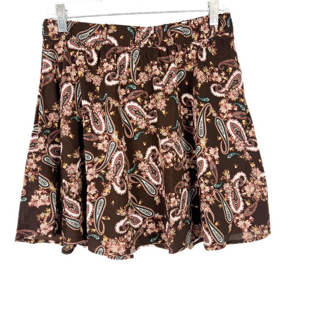 NWT Stitch Fix Vero Moda Paisley Print High Waist Skater Skirt Size Medium M NEW